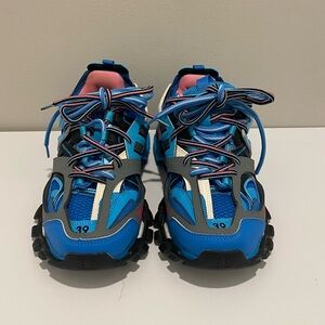 Balenciaga Blue Track Trainers Size 39(US 9) No Box Dustbag Included